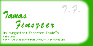 tamas finszter business card